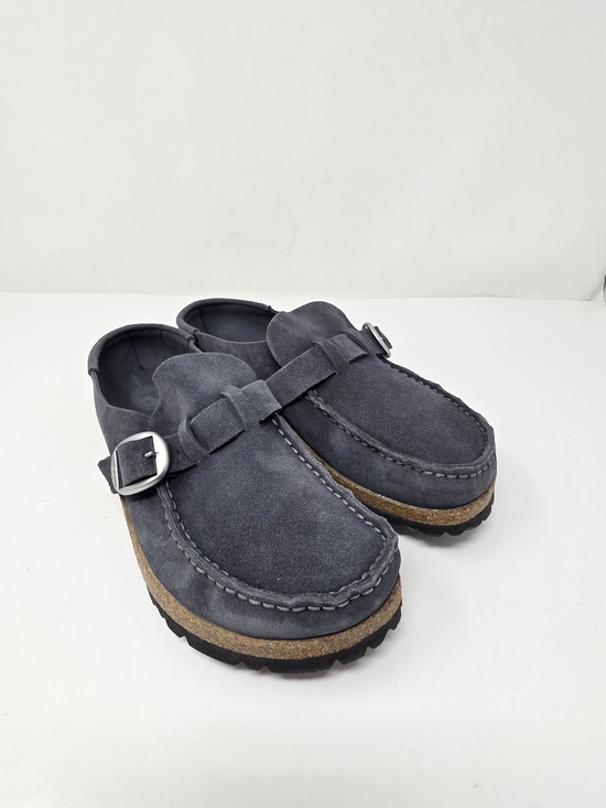 Birkenstock Shoes - Birkenstock Buckley Suede Leather Clog Black Suede shoe - Size 40